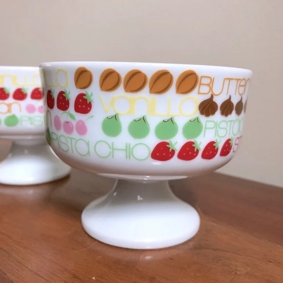 Set of MCM Sealtest Japan ice cream bowls - Picture 4 of 10
